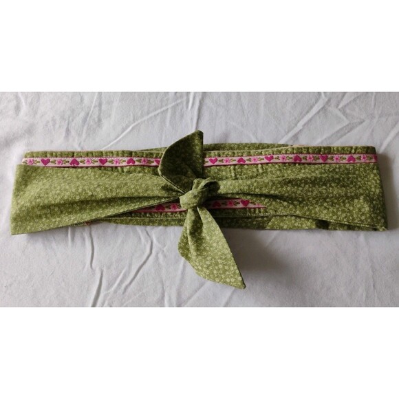 Vtg 80's Sash Wrap Belt Women's Handmade Sz XS Boho Hippie Cottage Folk Shabby - Picture 5 of 6